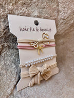 Boho Bow Babe Hair Tie-Bracelet Combo