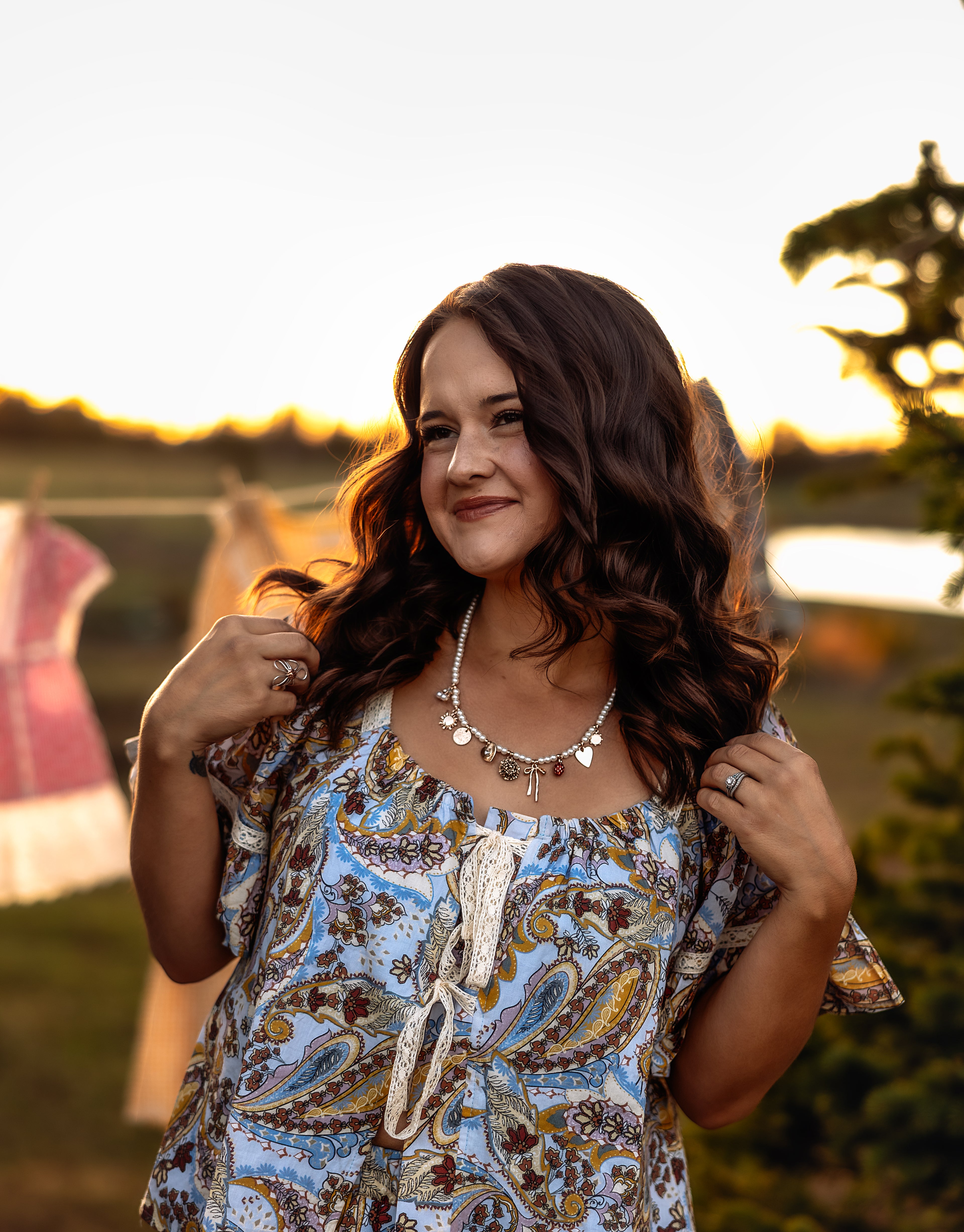 Pearl Berry Charm Necklace