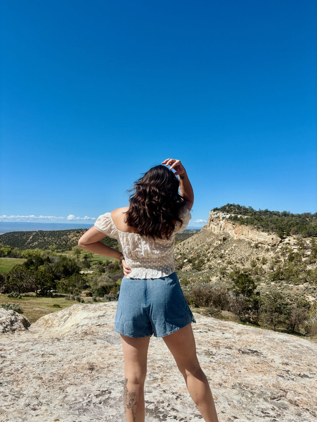 Delicate Details Denim Skort