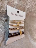 Boho Boot Babe Hair Tie - Bracelet Combo