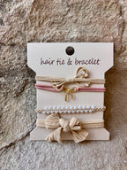Boho Bow Babe Hair Tie-Bracelet Combo
