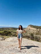 Delicate Details Denim Skort