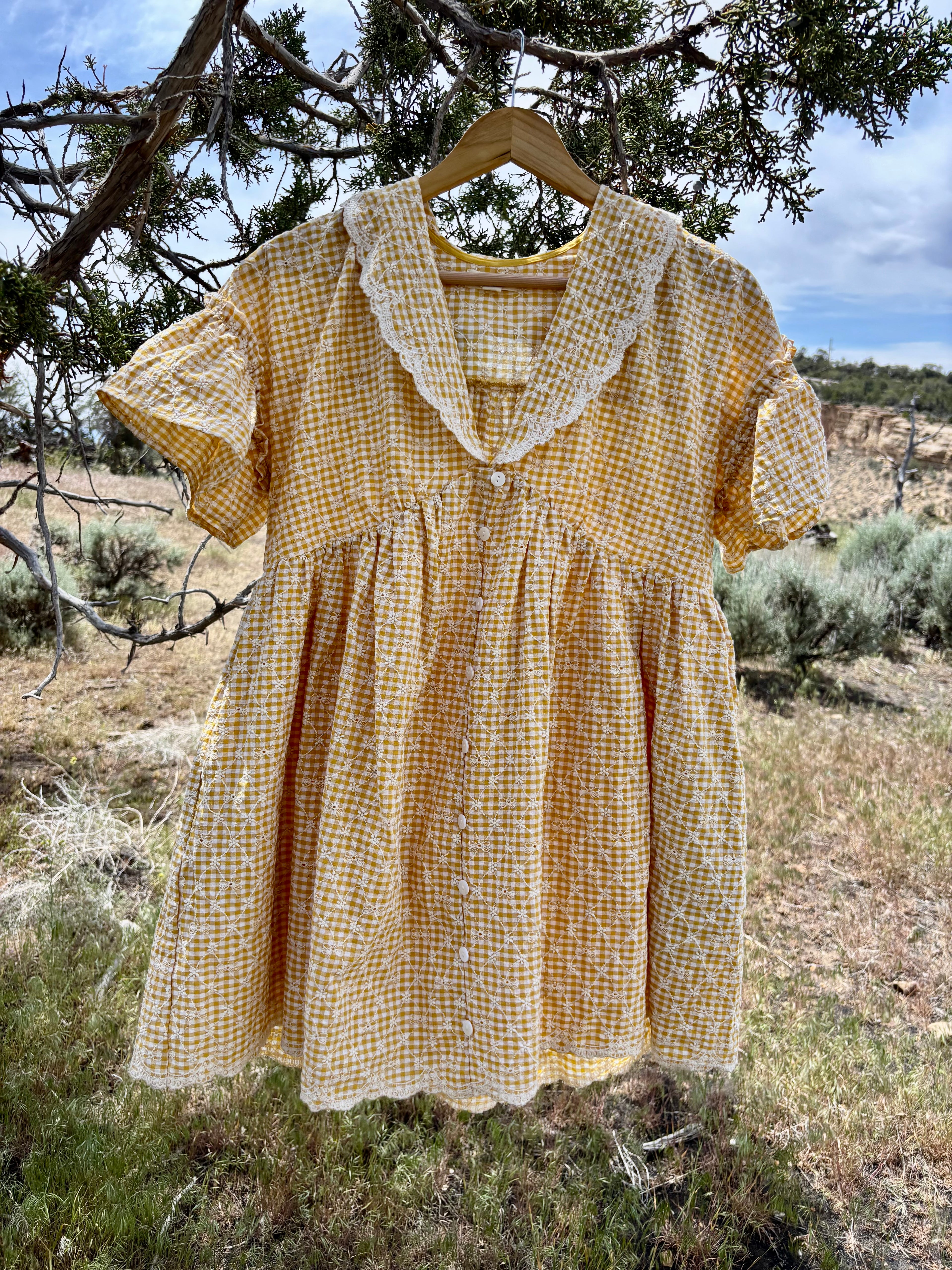 Buttercup Button Dress