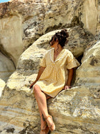 Buttercup Button Dress