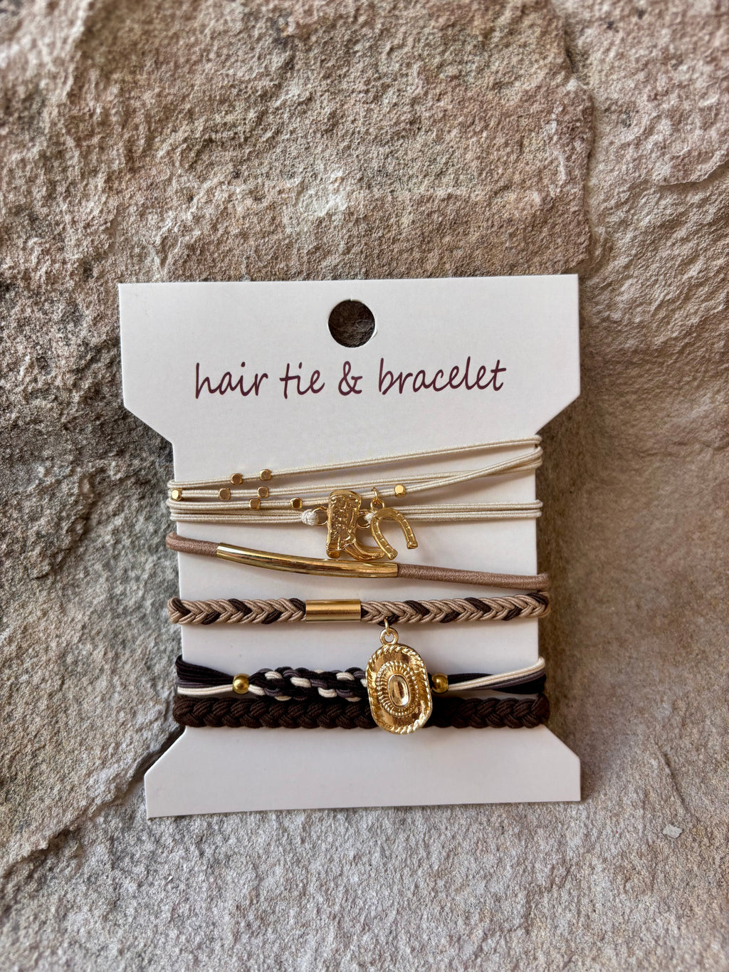 Boho Boot Babe Hair Tie - Bracelet Combo