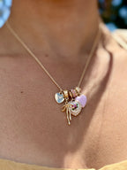 Rosalie Ribbon Charm Necklace