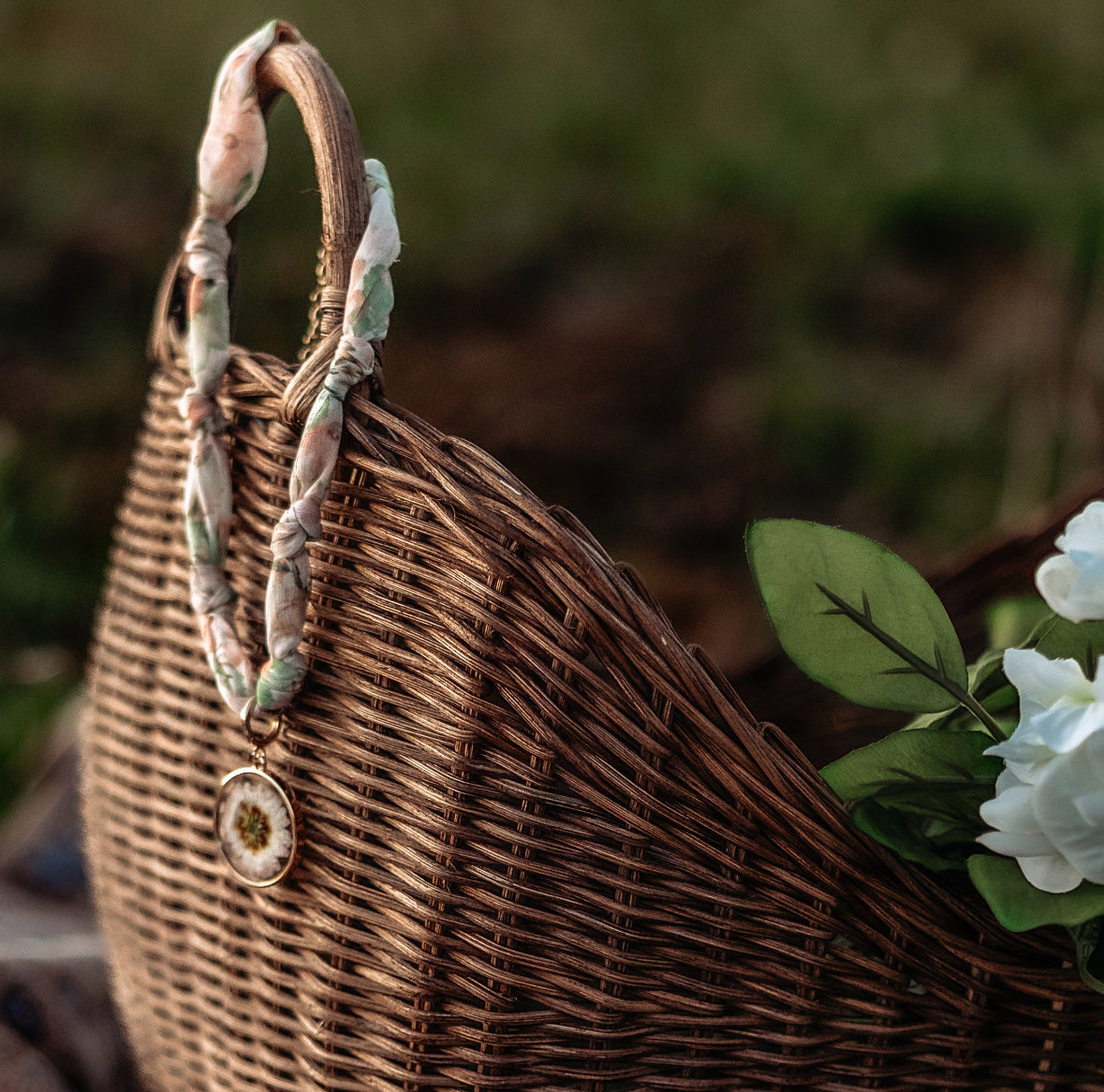 Cottage Blossom Scarf Necklace