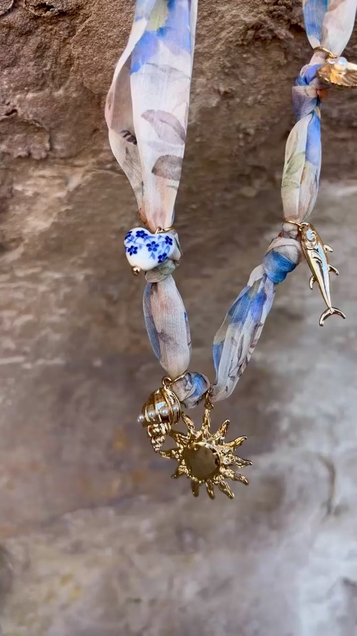 Sunlit Siren Scarf Necklace